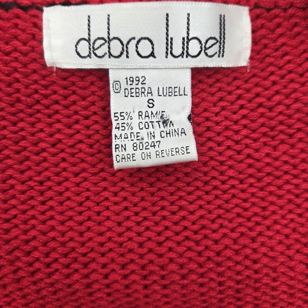 Vintage 90s Debra‎ Luell Boho Floral Cardigan S - Picture 4 of 9